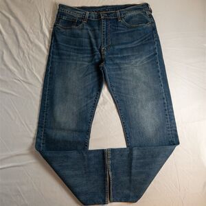 Levis 505 Jeans Mens Size 38x32 Blue Premium Big E Classic Straight Denim Modern